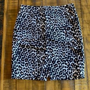 J.Crew Leopard Pencil Skirt